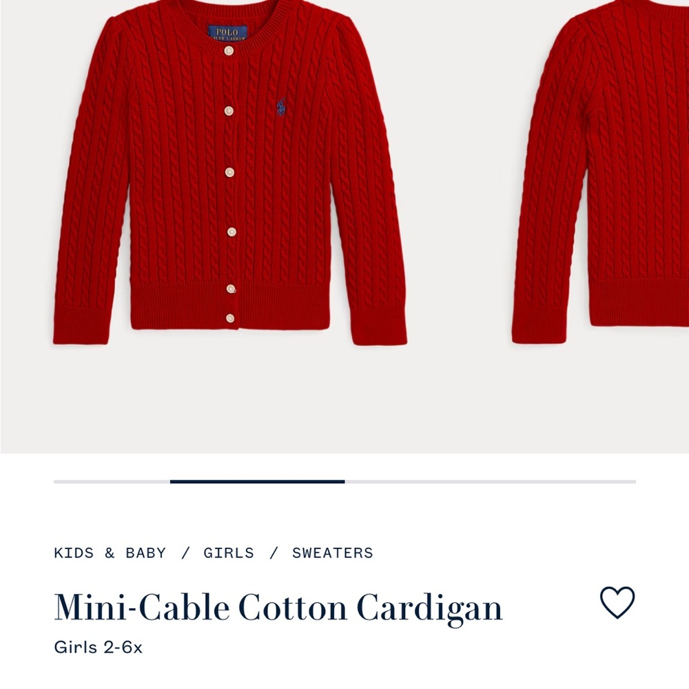 Polo by Ralph Lauren Kids Red Knit Sweater